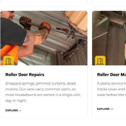 glide-roller-doors-collage-1 Glide Roller Doors repair and servicing photography