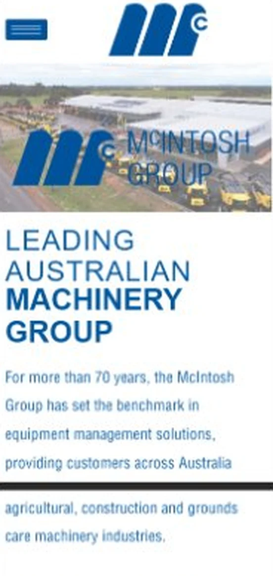 mcintosh-group-mobile-1 McIntosh Group website on mobile