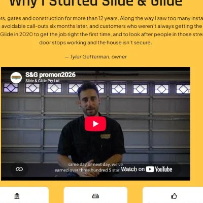 Slide and Glide owner video