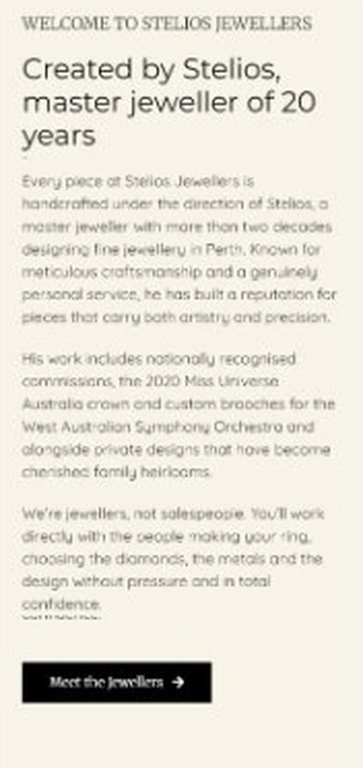 stelios-jewellers-mobile-2 Stelios Jewellers story section on mobile